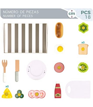 Bandeja Desayuno Madera Woomax 49330