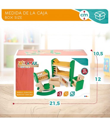 Set Mueble Dormitorio Madera Wooma 46470