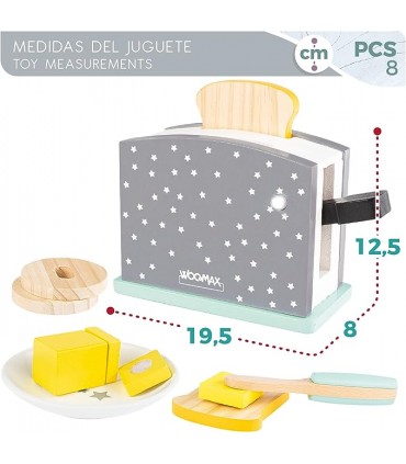 Tostadora Madera Woomax Ref: 49327
