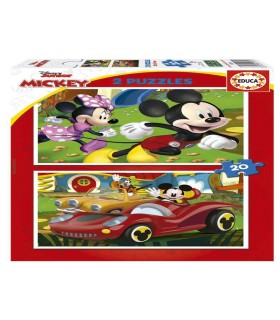 Puzzle 2*20 Pcs Mickey Mouse Ref: 19311