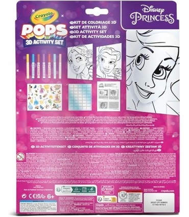 Color Pops 3D Disney Princesa  04-0743