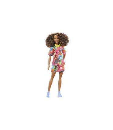 Barbie Fashionista C/Pelo Rizado HPF77