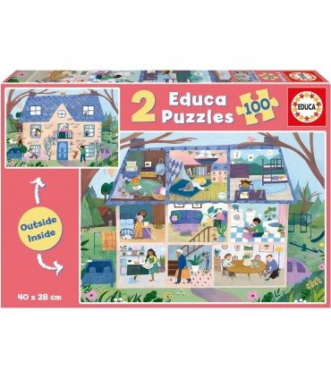 Puzzle 2 * 100 Pcs Casa Inside Ref:19957