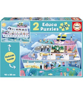 Puzzle 2 * 100 Pcs Barco insid Ref:19958