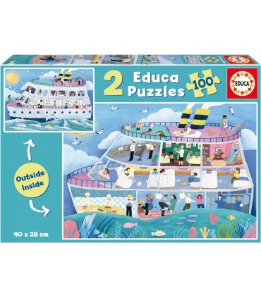 Puzzle 2 * 100 Pcs Barco insid Ref:19958