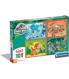 Puzzle 4 En 1 Jurassic World Ref: 21521