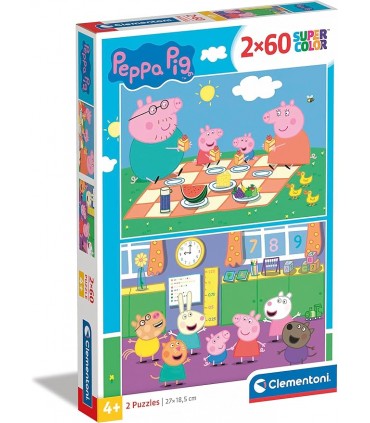 Puzzle Peppa Pig 2*60Pcs Ref: 24793
