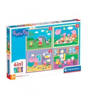 4 En 1 Puzzle Peppa Pig Ref: 21516