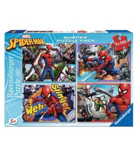 Puzzle Spiderman 4*100Pcs Ref: 069149