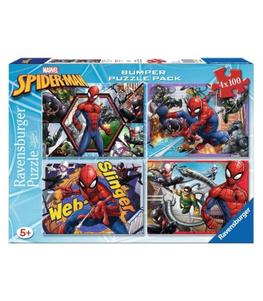 Puzzle Spiderman 4*100Pcs Ref: 069149
