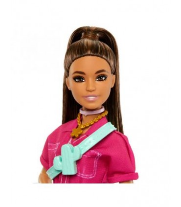 Muñeca Day & Play Mono Rosa Barbie HPL76