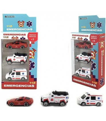 Caja 3 Coches Bomberos GT8067