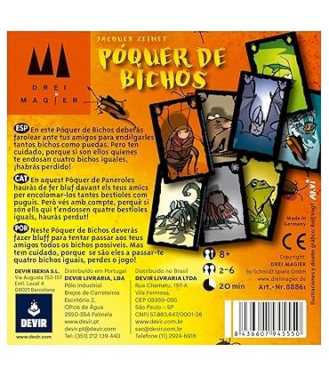 Poquer De Bichos Juego Mesa BGPOBITR