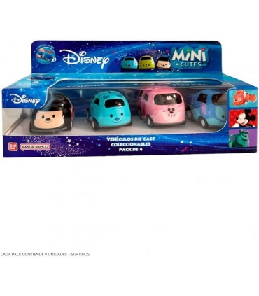 Pack 4 Mini CutesCars Disney Ref:AR79360