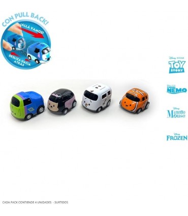 Pack 4 Mini CutesCars Disney Ref:AR79360