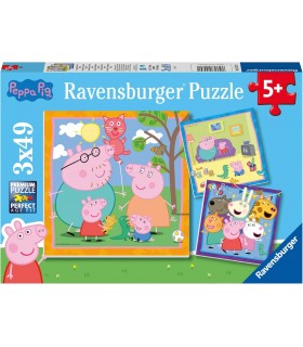 Puzzle 3*49 Pcs PeppaPig Ref: 05579