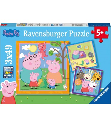 Puzzle 3*49 Pcs PeppaPig Ref: 05579