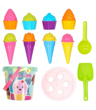 Set Cubo Playa 18Cm Helados Ref: 49265