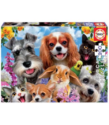 Puzzle 200Pcs Sefie Mascotas Ref: 19293