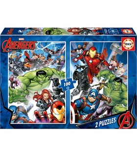 Puzzle 2*100Pcs Avengers Ref: 19679
