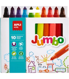 Caja Rotuladores Jumbo 10Und Ref:16804