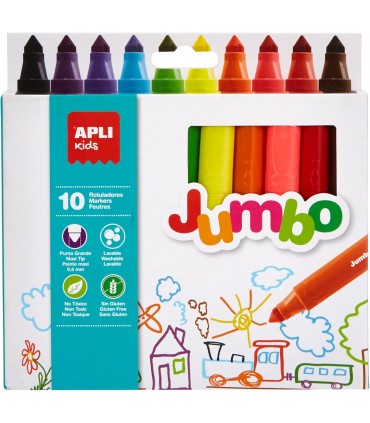 Caja Rotuladores Jumbo 10Und Ref:16804