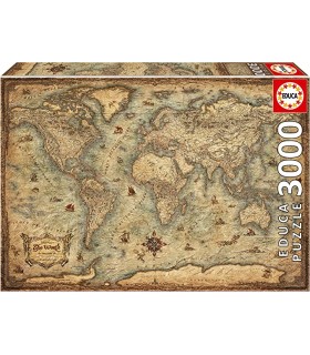 Puzzle 3000 Pcs Mapamundi Ref: 19567