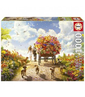 Puzzle 100 Carros De Flores Ref: 19921