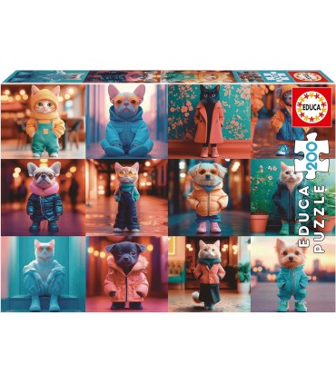 Puzzle 200 Pcs Fashion Animal Ref: 20219