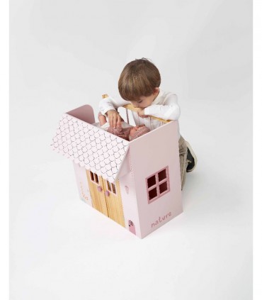 Cama Casita Natur 50x39x50 Ref: 21589