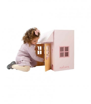 Cama Casita Natur 50x39x50 Ref: 21589