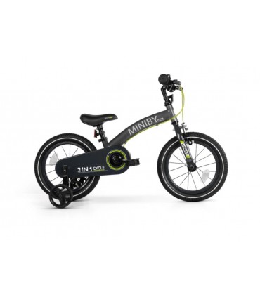 Bicicleta Miniby 14" 3 En 1 Verde 5987