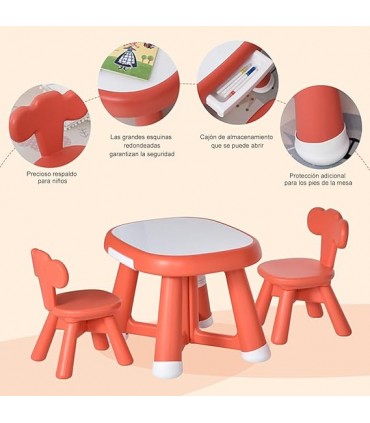 Set Mesa + 2 Sillas 64*52*45,5Cm 5924