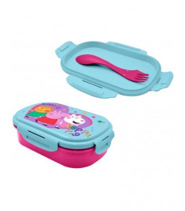 Sandwichera C/Cubierto peppa Pig PP17102