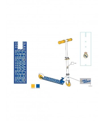 Patinete Aluminio Real Madrid Ref: 28764