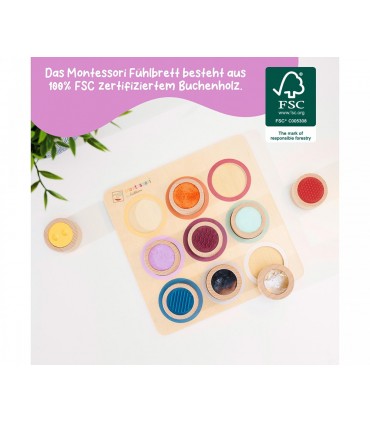 Tablero Madera Tactil Montessori 1000060