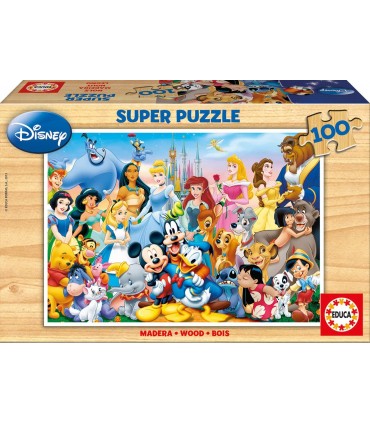 Puzzle 100 Pcs Madera Disney Ref: 12002
