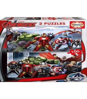 Puzzles 2 x 100 Pcs Avengers Ref: 15771