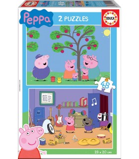 Puzzle 2 x 48 Pcs  Peppa Pig  Ref: 15920