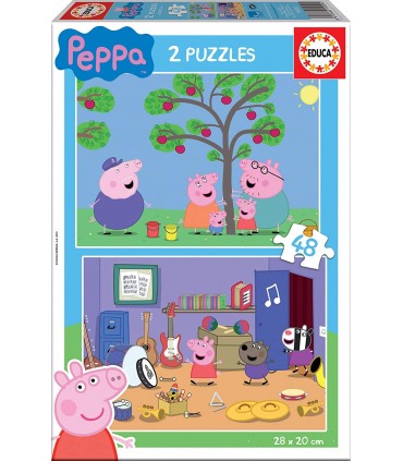 Puzzle 2 x 48 Pcs  Peppa Pig  Ref: 15920