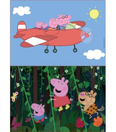 Puzzle 2*16 Pcs Madera Peppa Pig Re17157