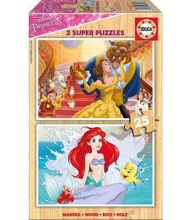 2 Puzzle Madera Princesas 17164