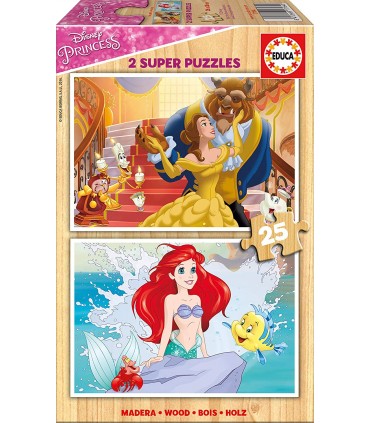 2 Puzzle Madera Princesas 17164