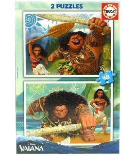 Puzzle 2 x 48 Pcs Vaiana Ref: 16952