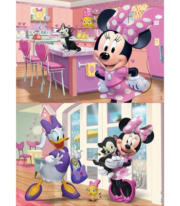 Puzzle 2*25Pcs Madera Minnie Ref:17625