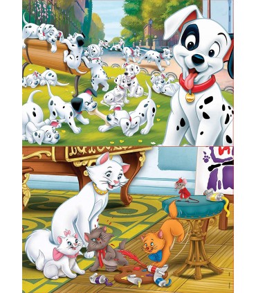 Puzzle 2*25 Pcs Disney Madera 18082