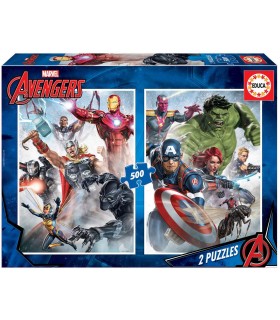 Puzzle 2 x 500 Pcs Avengers Ref: 17994