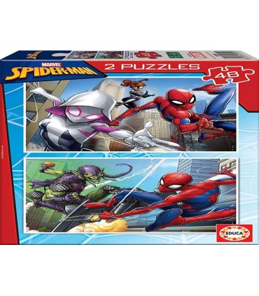 Puzzle 2 x 48 Pcs Spiderman Ref: 18099