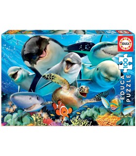 Puzzle 100 Pcs Selfie Bajo Agua Ref18062