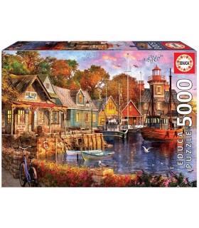 Puzzle 5000 Pcs Atardecer Puerto 18015